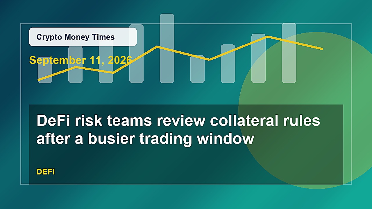 DeFi risk teams review collateral rules after a busier trading window